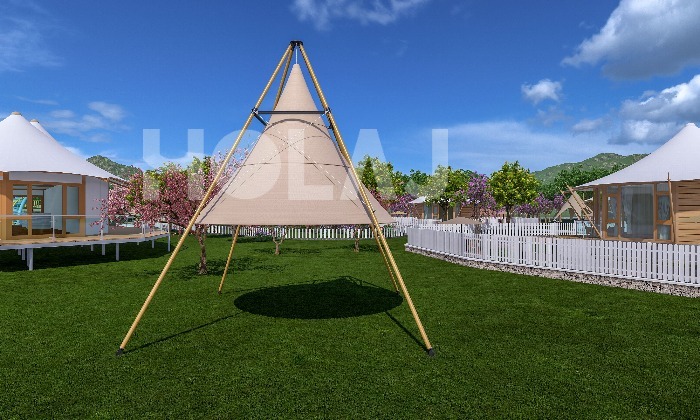 網(wǎng)紅竹節(jié)燈籠帳篷