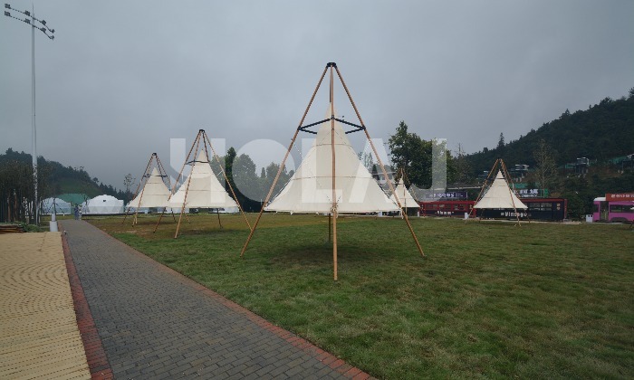 網(wǎng)紅竹節(jié)燈籠帳篷